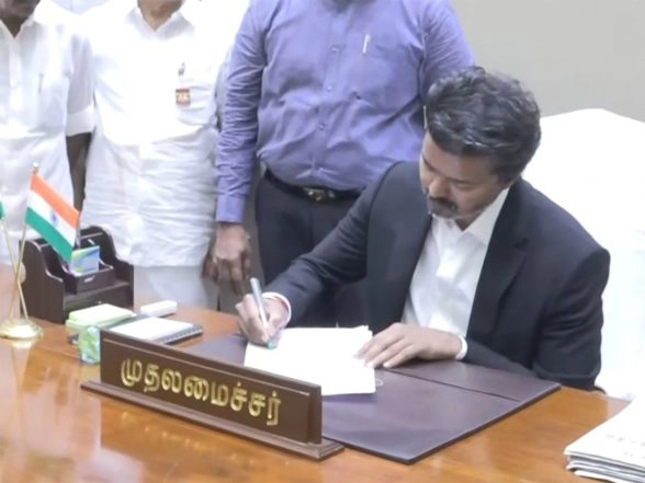 India News | Vijay Officially Takes Charge as Tamil Nadu Chief Minister After Swearing-in Ceremony in Chennai