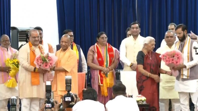 India News | Six New Ministers, Including One Woman, Inducted into Yogi Cabinet; 2 Promoted MoS