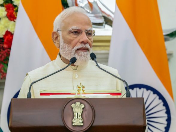 India News | PM Modi Congratulates Vijay for Swearing in as Tamil Nadu CM over Telephonic Conversation: Sources