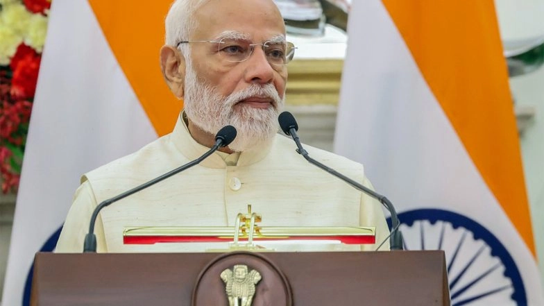 India News | PM Modi Congratulates Vijay for Swearing in as Tamil Nadu CM over Telephonic Conversation: Sources