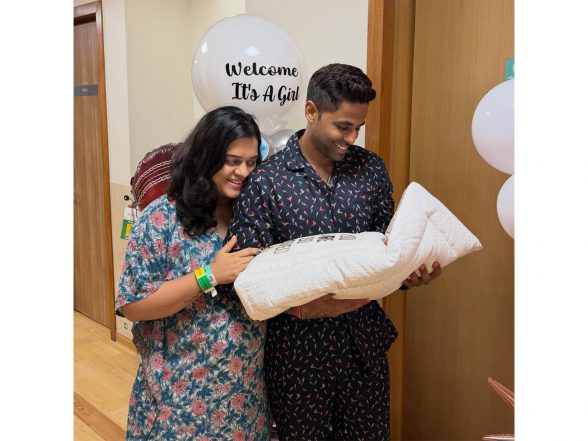 Entertainment News | Suryakumar Yadav, Wife Devisha Shetty Name Their Newborn Daughter Riddhima