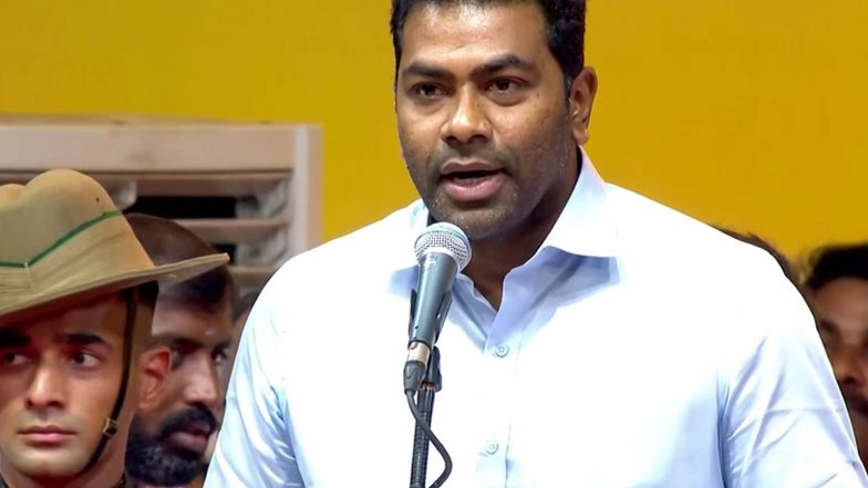 India News | Tamil Nadu Minister Aadhav Arjuna Blames Centre Circular for 'Thamizhthai Vaazhthu' Protocol Shift; Vows Return to Traditional Practice
