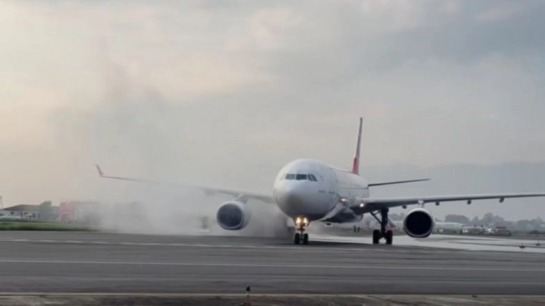 World News | Nepal: Turkish Airlines Planes Suffer Tyre Fire During Landing, All 278 Passengers Safely Evacuated