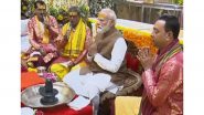 India News | PM Modi Offers Prayers at Somnath Temple, Attends Amrut Mahotsav in Gujarat
