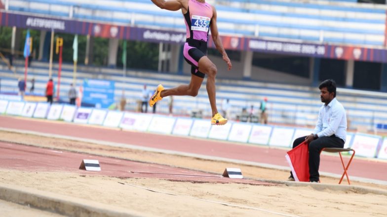 Sports News | Indian Athletics Series: Asian Games Silver Medalist Murali Sreeshankar Secures Gold in Long Jump