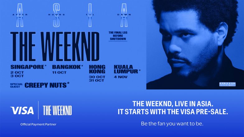 Business News | Visa Amps Up the Music as Official Payment Partner for the Asia Leg of The Weeknd's 'After Hours Til Dawn' Stadium Tour