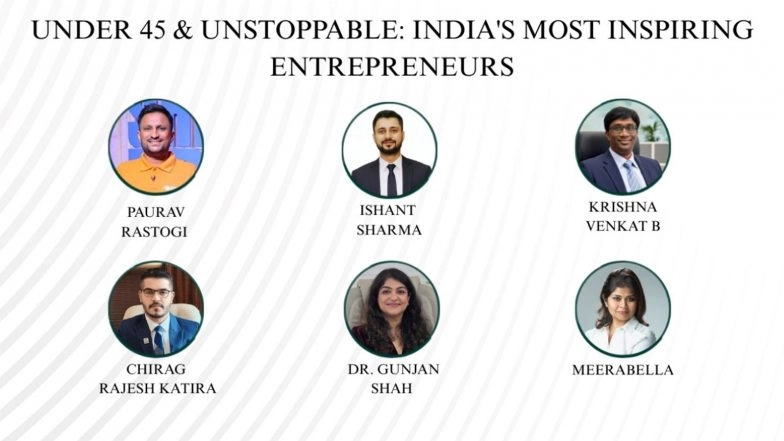 Business News | Under 45 and Unstoppable: India's Most Inspiring Entrepreneurs Making Waves in 2026