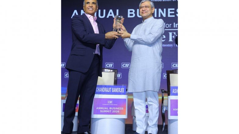 Business News | Airtel's Sunil Bharti Mittal Calls for Stronger Domestic Investment as He Receives CII Lifetime Achievement Award