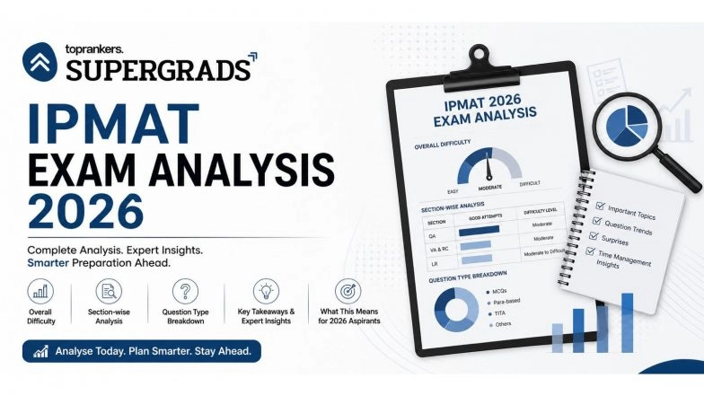 Business News | IPMAT Rohtak 2026 Conducted Successfully; Supergrads Releases Initial Post-Exam Analysis