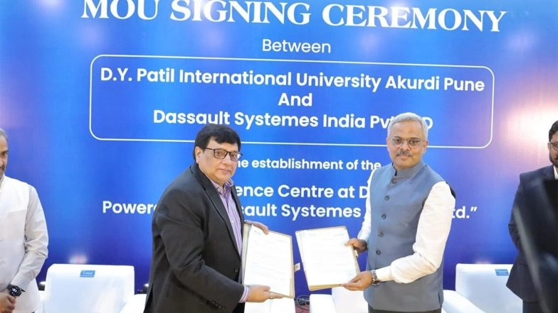 Business News | DYPIU Signs MoU with Dassault Systèmes to Establish Experience Centre