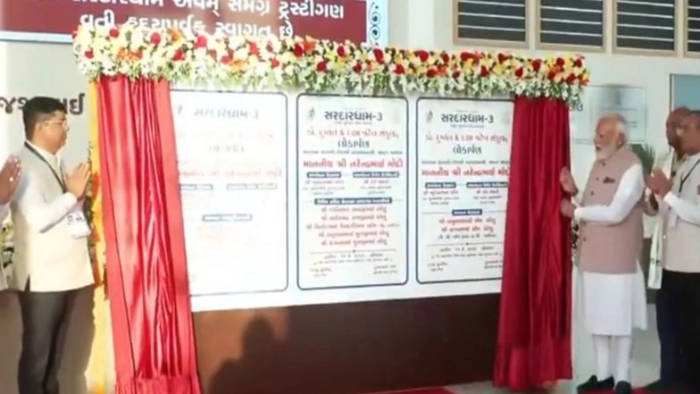 India News | Gujarat: PM Modi Inaugurates Sardardham Hostel in Vadodara