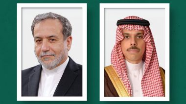 World News | Saudi, Iran FMs Hold Talks on Regional Developments