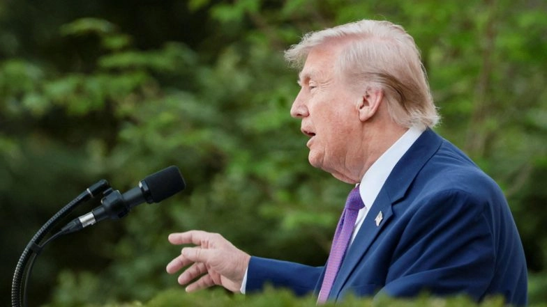 World News | Trump Says Tariff Threats Made Countries Accept Deported Migrants; Claims Sharp Fall in Fentanyl Smuggling
