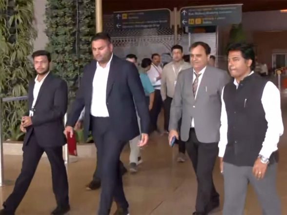 India News | Jeet Adani Arrives in Guwahati to Attend Swearing-in of Himanta Biswa Sarma Led Govt