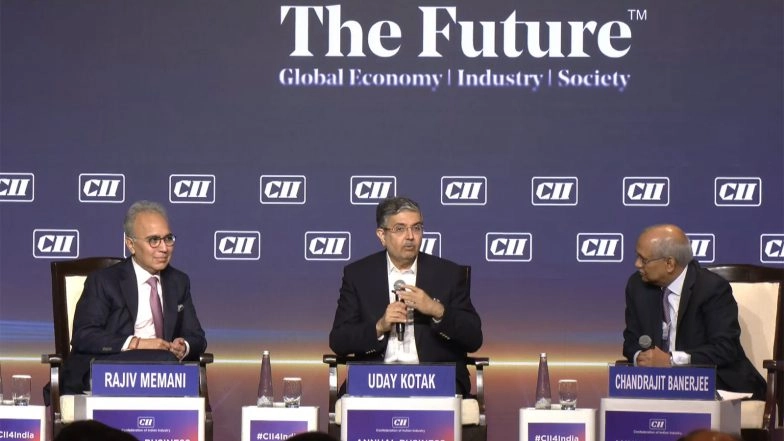 Business News | Uday Kotak Backs PM Modi's Austerity Push, Warns of Coming Energy Shock