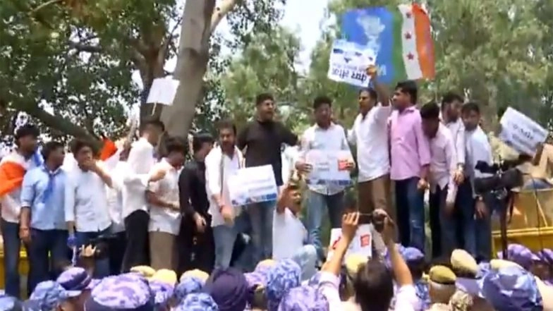 India News | NSUI Stages Protests After NEET Exam Cancelled Due to Paper-leak Allegations