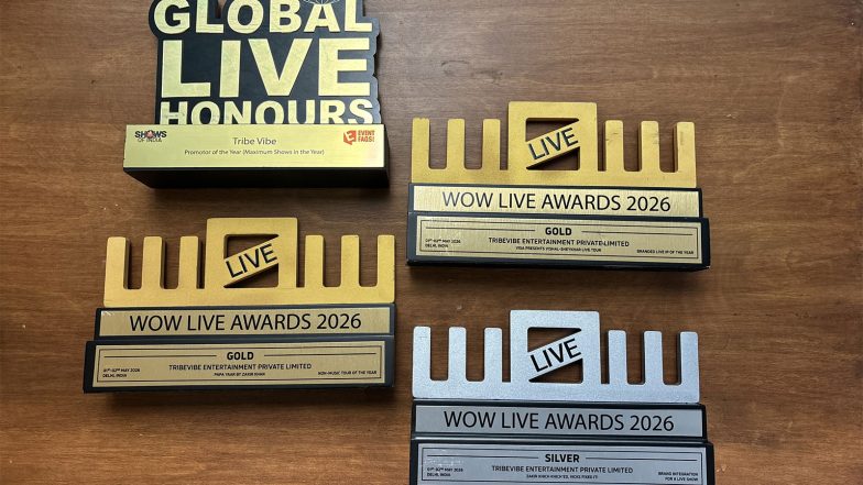 Business News | TribeVibe Entertainment Sweeps WOW Awards 2026 with Five Wins, Cementing Its Position as a Defining Force in India's Live Entertainment Landscape