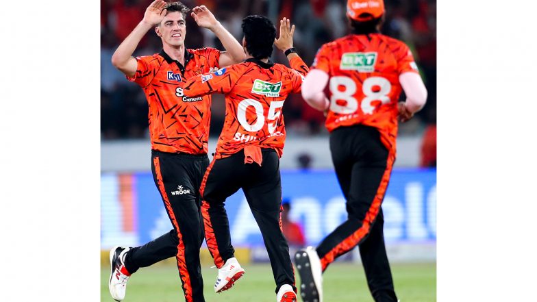 Sports News | SRH Skipper Pat Cummins Wins Toss, Opts to Bowl Against GT in Table Topper Clash
