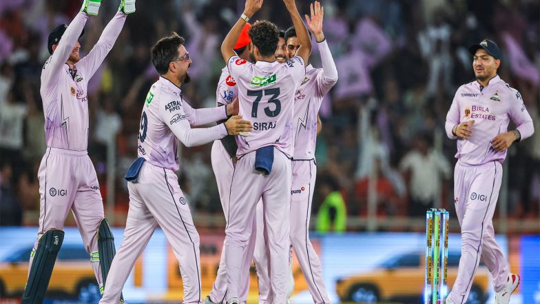 Sports News | IPL 2026: Rabada, Holder Shine as Gujarat Titans Thrash Sunrisers Hyderabad by 82 Runs