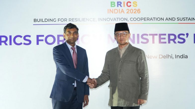World News | Indonesian FM Sugiono Arrives in India for BRICS Foreign Ministers' Meeting