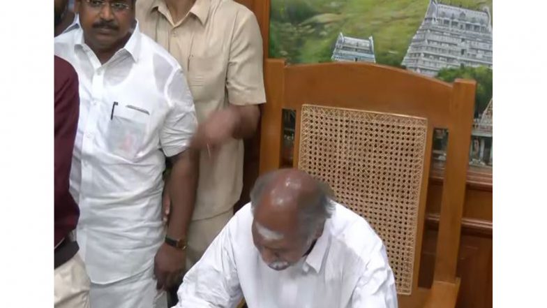 India News | N Rangasamy Takes Charge as Puducherry CM