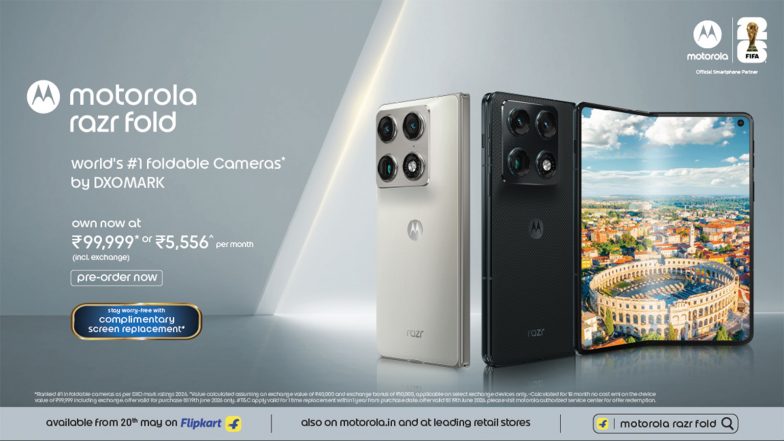 Business News | Motorola Razr Fold Launched with DXOMARK Gold Label Camera, 6000mAh Battery & 8.1