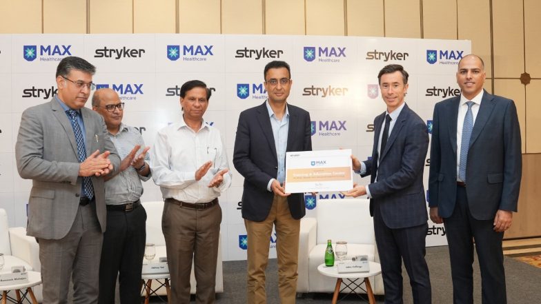 Business News | Stryker and Max Smart Hospital, Saket Partner to Advance Surgeon Training and Education in Robotic-Arm Assisted Joint Replacement