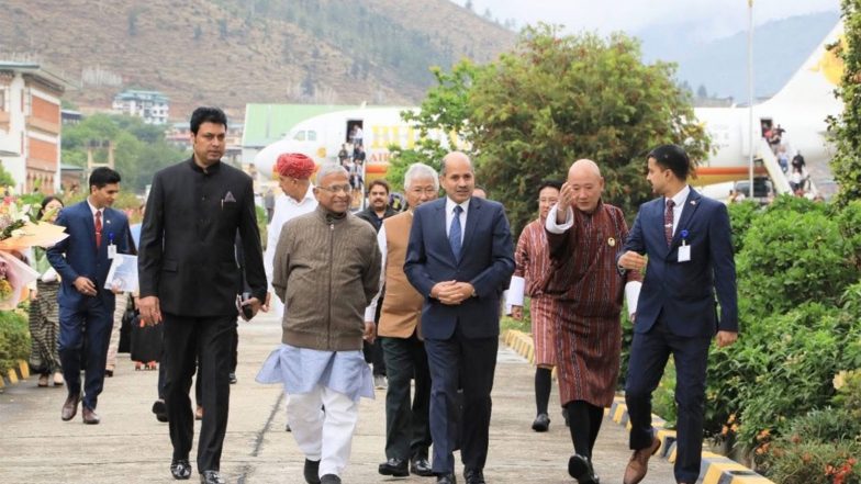 World News | BJP MP Biplab Kumar Deb Leads Parliamentary Delegation to Bhutan