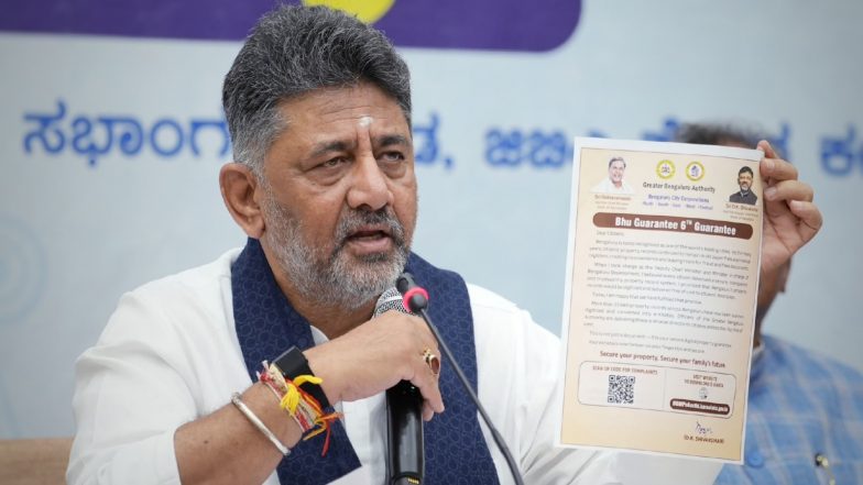 India News | Karnataka Govt to Regularise 23 Lakh Properties in Bengaluru, Says DK Shivakumar