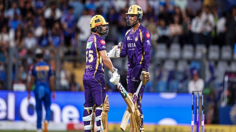 Sports News | IPL: Raghuvanshi-Rinku Show Powers KKR to 192/4 Against RCB in Raipur