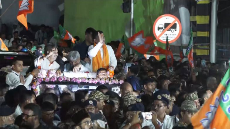 India News | West Bengal CM Suvendu Adhikari Holds Victory Procession in Bhabanipur, Vacates Nandigram Assembly Seat