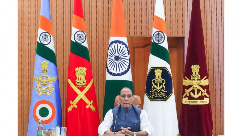 India News | Rajnath Singh to Unveil Statues of Bhairon Singh Shekhawat, Rao Duda Mertia in Rajasthan