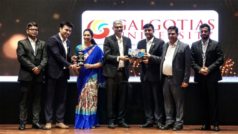 Business News | Galgotias University Receives Prestigious Blue Chip Partner Award from L&T EduTech at NEXUS 2026