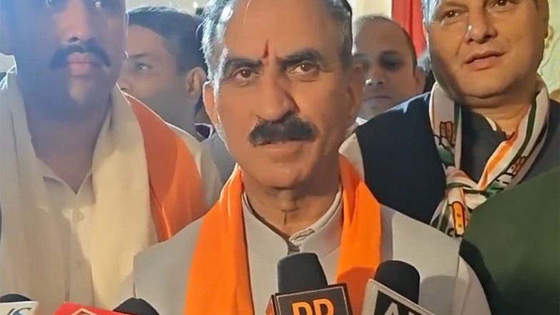 India News | Himachal CM Reduces Convoy Size; Cuts Down Salaries of Ministers, MLAs After PM Modi's Appeal