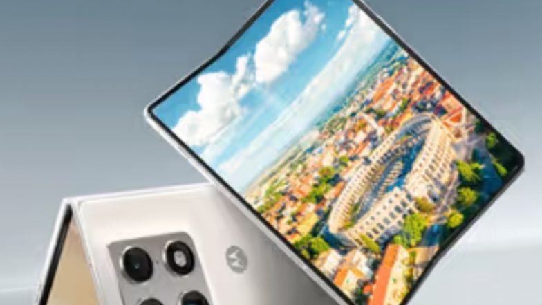 Business News | Motorola Razr Fold Launched in India with 8.1-inch Foldable Display, Snapdragon 8 Gen 5, and 6,000 MAh Battery