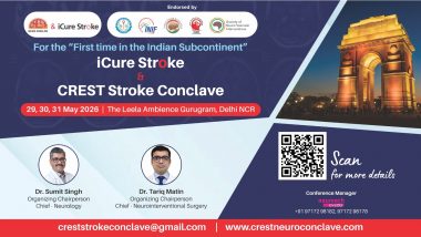 Business News | India's First Dedicated Stroke Specialization CME to Be Held in Delhi NCR