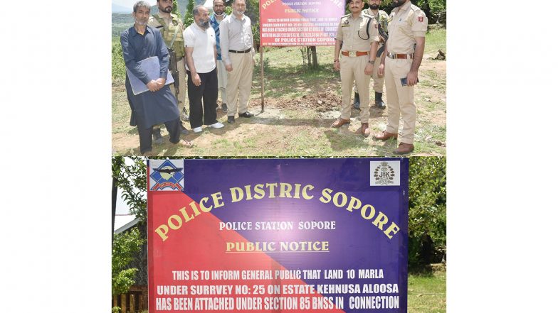 India News | J-K Police Attach Immovable Property of Pak-based Terror Handler
