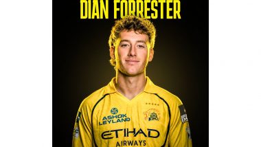 Sports News | IPL 2026: Dian Forrester Replaces Jamie Overton in CSK Squad for Remainder of Season