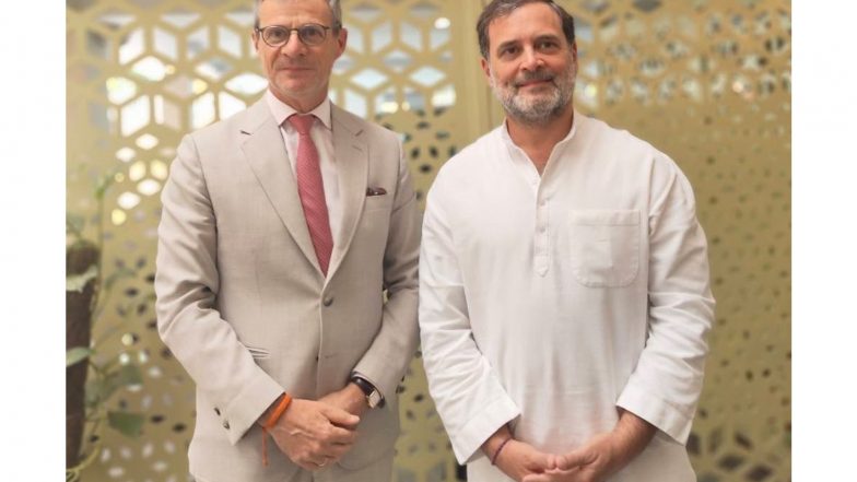 India News | EU Delegation Meets Congress Leaders Rahul Gandhi, Salman Khurshid as Part of Engagement with Political Parties