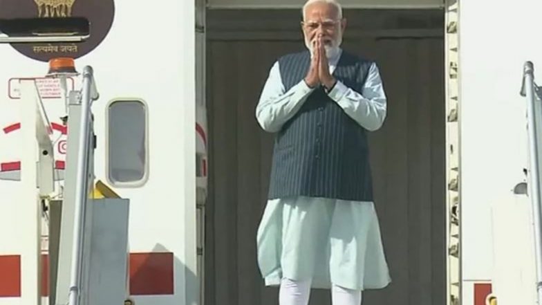 World News | PM Modi Emplanes for Five-nation Tour, Aimed at Energy Security, Strategic Engagements