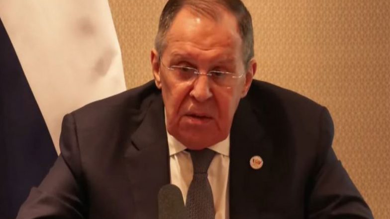 World News | Russia's FM Lavrov Takes Part in 3rd Plenary Session of BRICS Meet