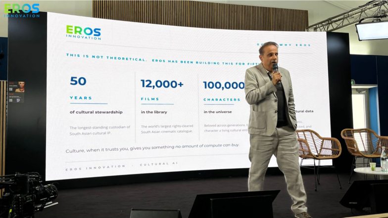 Entertainment News | Eros Innovation Showcases Asia's Sovereign AI Vision at Cannes Next