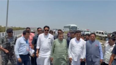 India News | Union Minister Nitin Gadkari Inspects Sant Tukaram and Sant Dnyaneshwar Palkhi Marg Projects