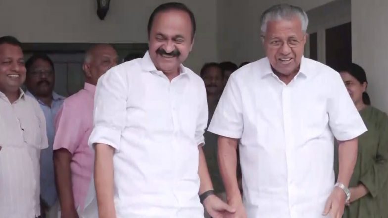 India News | Chai, Charcha, Continuity: CM-designate Satheesan Meets Pinarayi Vijayan, Ramesh Chennithala Ahead of Oath; Pledges Austerity