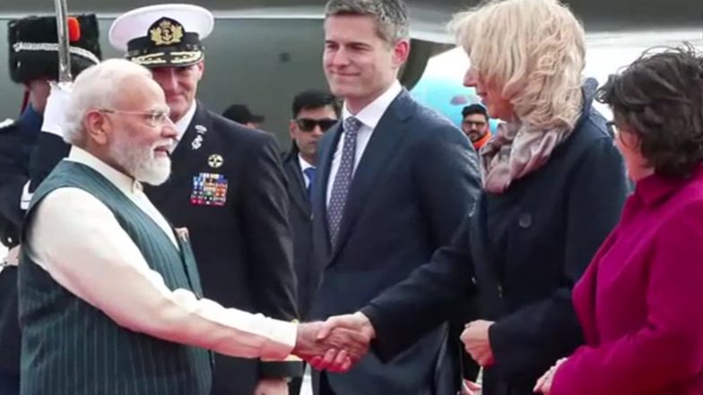 World News | PM Modi Lands in Amsterdam for Second Leg of Five-nation Tour, to Meet Dutch PM Jetten