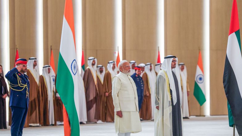 World News | India-UAE Sign Major Agreements to Enhance Strategic Partnership in Defence Cooperation