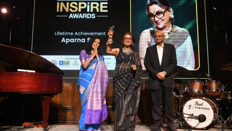 Business News | Cinema Icon Aparna Sen Receives Lifetime Achievement Honour at Grihshobha Inspire Awards 2026