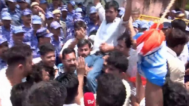 India News | Delhi: NSUI Holds Protest Outside NTA Office over NEET UG 2026 Paper Leak; Demand Ban on Agency, Education Min's Resignation