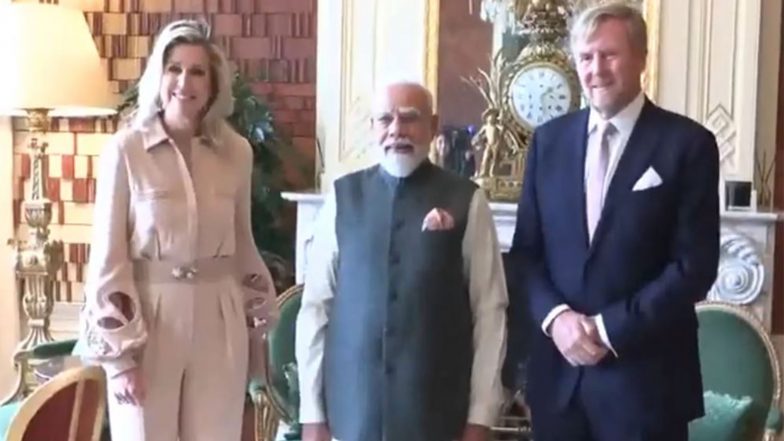 World News | PM Modi Meets King Willem-Alexander and Queen Maxima in Nertherlands