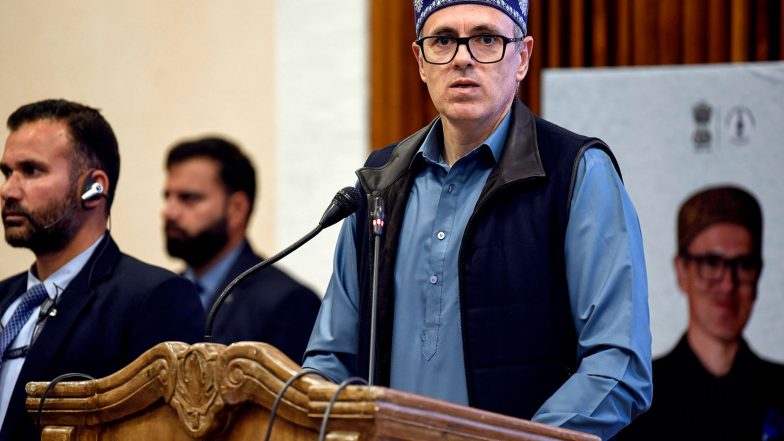 India News | J-K: Omar Abdullah Expresses Condolences over Death of Two Gujarat Tourists in Pahalgam Road Accident